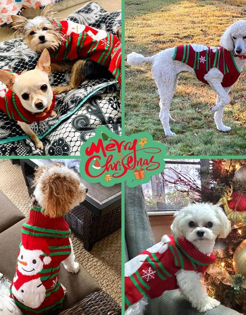 Load image into Gallery viewer, Dog Ugly Christmas Sweater Xmas Sweater Dog Christmas Snowman Sweater Cat Ugly Christmas Sweater for Cat Dog(Snowman, S)
