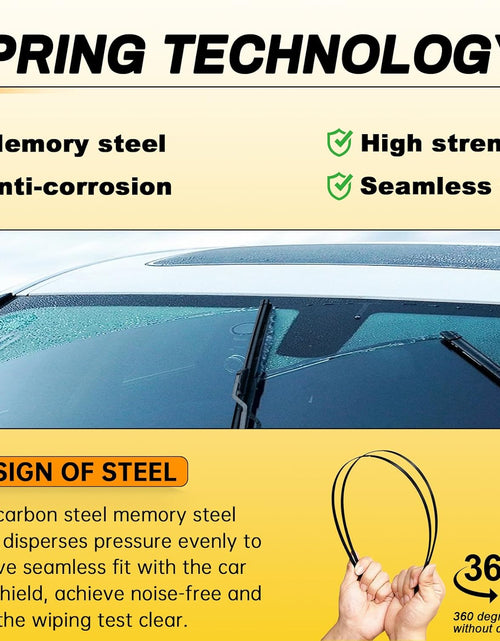 Load image into Gallery viewer, OEM Quality 19" + 19" Premium All-Seasons Durable Stable and Quiet Windshield Wiper Blades 2 Pack ( Pair for Front Windshield )
