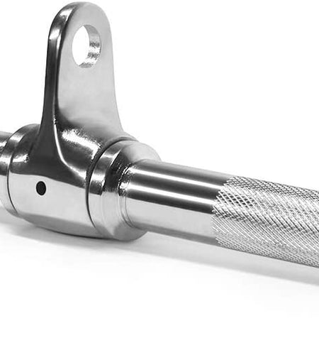 LAT Cable Attachment, Tricep Press down Bar with Diamond Knurl Handle, Support up to 880 Lbs - Rotating Straight Bar, Single D Handle and V Bar