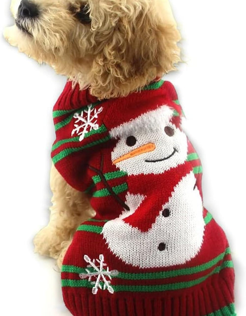 Load image into Gallery viewer, Dog Ugly Christmas Sweater Xmas Sweater Dog Christmas Snowman Sweater Cat Ugly Christmas Sweater for Cat Dog(Snowman, S)
