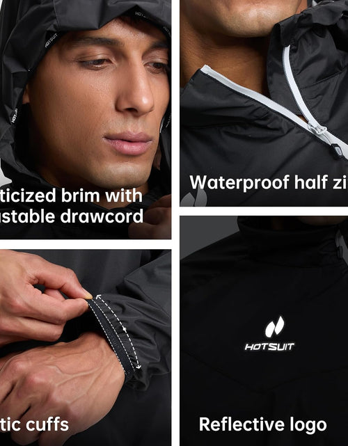 Load image into Gallery viewer, Sauna Suit for Men Sweat Sauna Jacket Pant Gym Workout Sweat Suits
