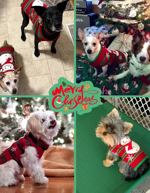 Load image into Gallery viewer, Dog Ugly Christmas Sweater Xmas Sweater Dog Christmas Snowman Sweater Cat Ugly Christmas Sweater for Cat Dog(Snowman, S)
