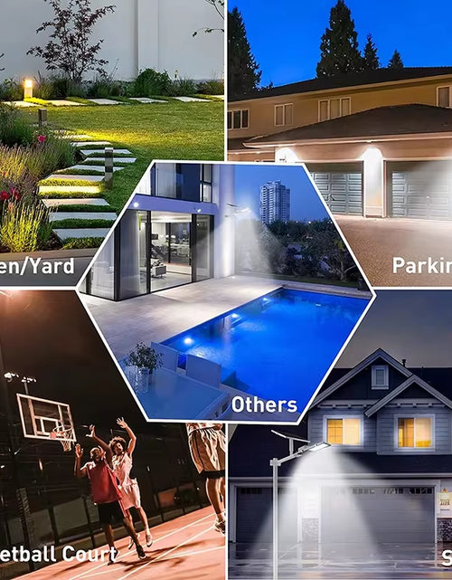 Load image into Gallery viewer, 200W Powerful Solar Light Outdoor Solar Street Light 6000Mah Waterproof Automatic Dusk to Dawn Street Light for Garage Garden
