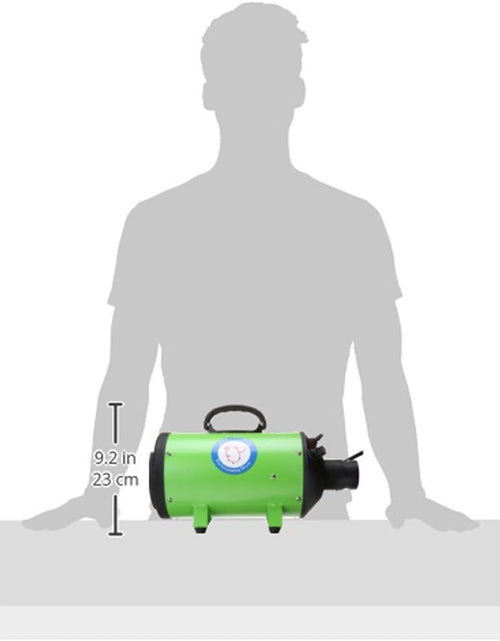 Load image into Gallery viewer, Flying Pig High Velocity Dog Pet Grooming Dryer W/Heater (Model: Flying One, Green)
