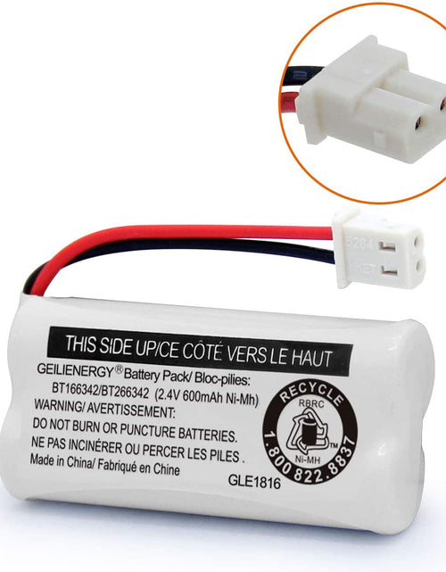 Load image into Gallery viewer, Replacement Battery BT166342 / BT266342 BT183342/BT283342 BT166342/BT266342 Compatible for Cordless Telephones CS6114 CS6419 CS6719 EL52300 Cl80111(Pack of 2)
