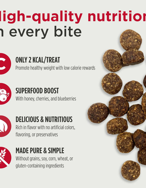 Load image into Gallery viewer, Freestyle Trainers Dog Treats: Grain Free Dog Training Treats - Healthy Low Calorie Treat Reward for Adult and Puppy Dogs - Gluten Free Dog Treat for Any Size or Breed - Duck Recipe - 4 Oz Bag
