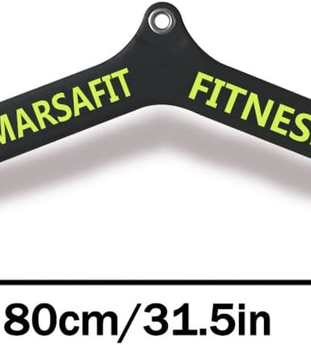 Home Gym Fitness Rowing T-Bar V-Bar Pulley Cable Machine Attachments, Bicep Curl Tricep Lat Pulldown Bar Back Strength Training Handle Grips Lat Pull down Bar Press down Exercises