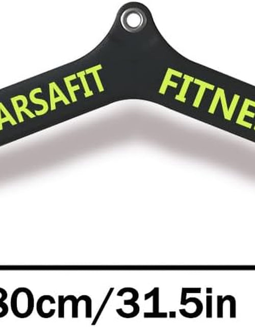 Load image into Gallery viewer, Home Gym Fitness Rowing T-Bar V-Bar Pulley Cable Machine Attachments, Bicep Curl Tricep Lat Pulldown Bar Back Strength Training Handle Grips Lat Pull down Bar Press down Exercises
