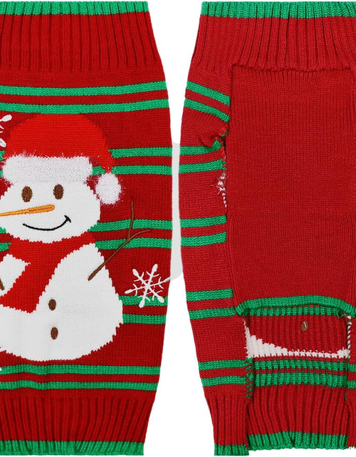 Load image into Gallery viewer, Dog Ugly Christmas Sweater Xmas Sweater Dog Christmas Snowman Sweater Cat Ugly Christmas Sweater for Cat Dog(Snowman, S)
