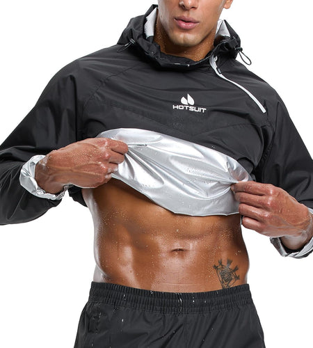 Sauna Suit for Men Sweat Sauna Jacket Pant Gym Workout Sweat Suits