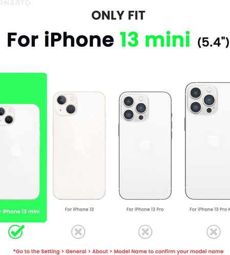 Compatible with Iphone 13 Mini Case, Slim Liquid Silicone 3 Layers Full Covered Soft Gel Rubber with Microfiber Case Cover 5.4 Inch-Midnight