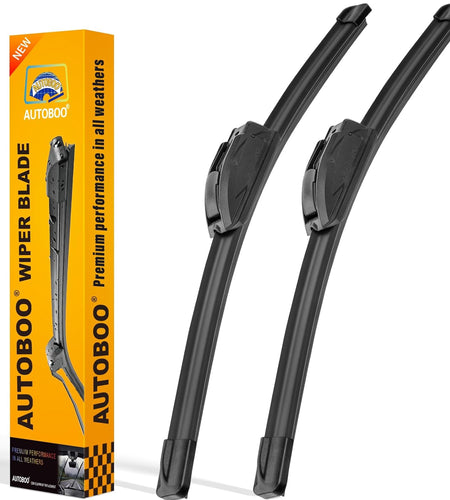 OEM Quality 19" + 19" Premium All-Seasons Durable Stable and Quiet Windshield Wiper Blades 2 Pack ( Pair for Front Windshield )
