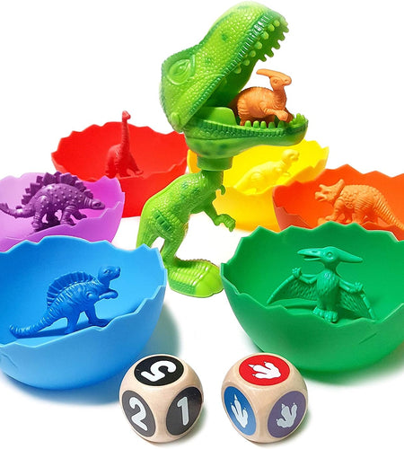 Jumbo Sorting & Counting Dinosaurs Matching Game - Educational Dinosaur Toys for 2 3 4 5 Year Olds with 54 Math Manipulatives, Dino Grabber, Toddler Games Dice, Toy Storage & Kids Activities Ebook