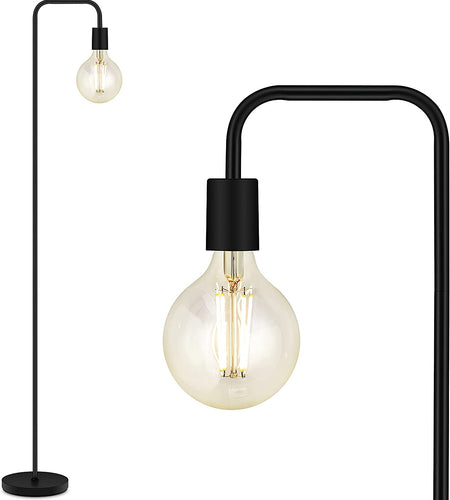 Floor Lamp, Industrial Floor Lamp, 63 Inch Standing Lamp, E26 Socket, On/Off Footswitch, Whole Metal, ETL Listed, Modern Floor Lamp for Bedroom, Living Room, Minimalist, Vintage, Mid Century