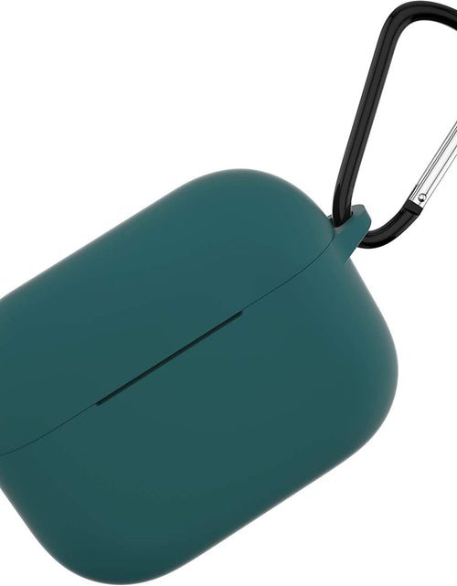 Load image into Gallery viewer, Airpods Pro 1St/2Nd Generation Case Cover, Protective Silicone Skin Accessories with Keychain for Women Men for Apple Airpods Pro 2019/2022 Charging Case,Front LED Visible-Midnight Green

