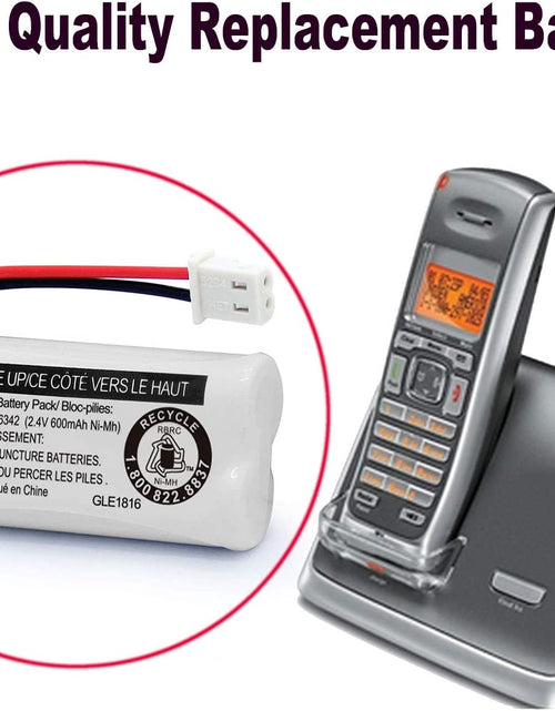 Load image into Gallery viewer, Replacement Battery BT166342 / BT266342 BT183342/BT283342 BT166342/BT266342 Compatible for Cordless Telephones CS6114 CS6419 CS6719 EL52300 Cl80111(Pack of 2)
