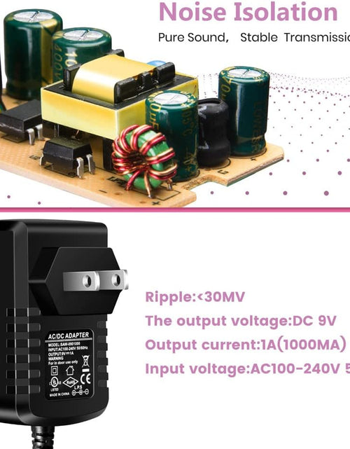 Load image into Gallery viewer, Guitar Pedal Power Supply Adapter 9V-DC- 1A(1000Ma Effect Pedal Power Supply with 1To8 Guitar Daisy Chain
