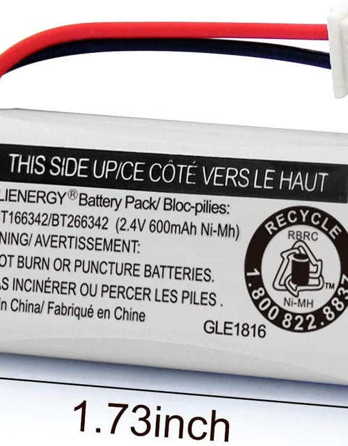Load image into Gallery viewer, Replacement Battery BT166342 / BT266342 BT183342/BT283342 BT166342/BT266342 Compatible for Cordless Telephones CS6114 CS6419 CS6719 EL52300 Cl80111(Pack of 2)
