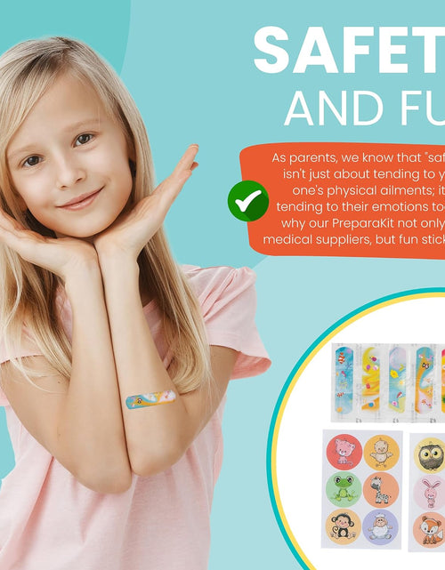 Load image into Gallery viewer, Travel First Aid Kit for Kids - Mini Car, Purse, Backpack, or Diaper Bag 75 Piece Medicine Includes All Essential Medical Supplies Tsa-Approved (Orange Crush)
