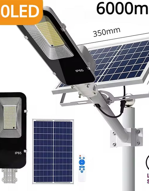 Load image into Gallery viewer, 200W Powerful Solar Light Outdoor Solar Street Light 6000Mah Waterproof Automatic Dusk to Dawn Street Light for Garage Garden
